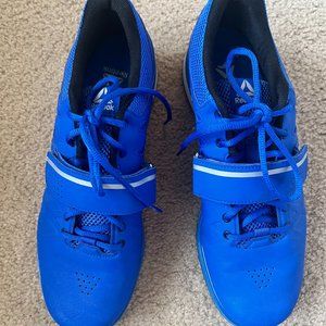 Men's Blue/White Reebok Lifter PR Weightlifting Shoe